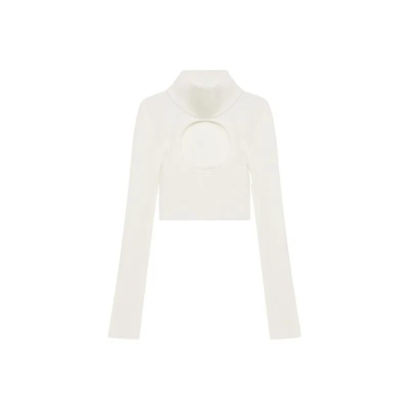 COURREGES Cut Out High Neck Jumper-0