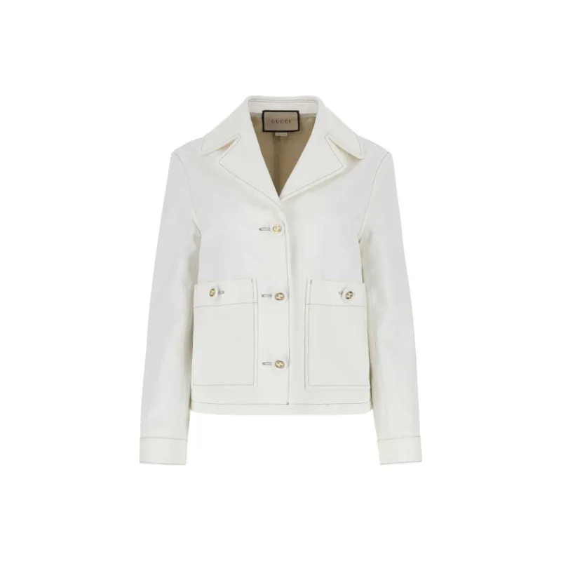 GUCCI Interlocking G Buttoned Jacket-0