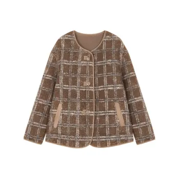IHIMI Jackets & Coats Women's Multicolor Plaid