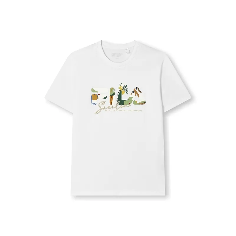 FILA T Shirt Unisex Cloud White-0