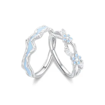 OWNCOOL S999 Fine Silver Sterling Silver Rings Unisex
