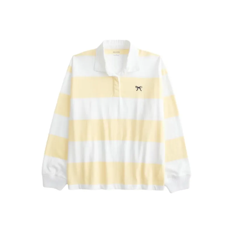 Hollister Polo Shirt Women's Yellow-0