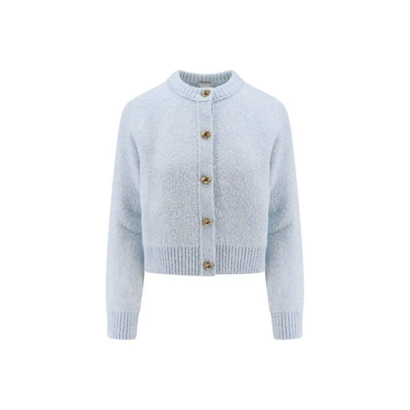 Bottega Veneta Long Sleeved Crewneck Cardigan-0