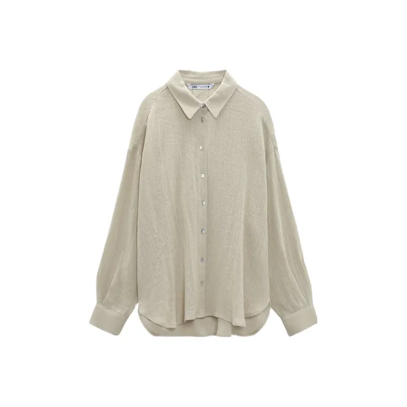 ZARA Shirts Women's Light Green-0