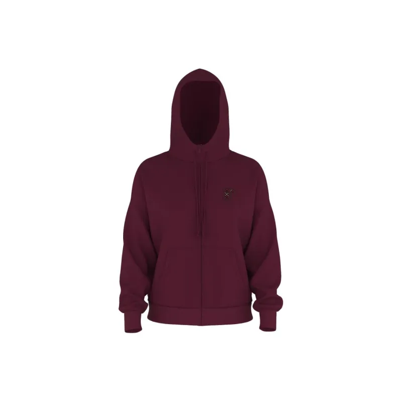 Victoria's Secret PINK Ivy Fleece Campus Full-Zip Hoodie/Wild Rose Sweatshirt Women's Wild Rose-0
