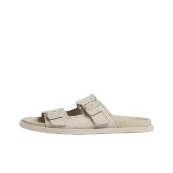 FENDI Feel Rubber Sole Slide Slippers Men's Beige
