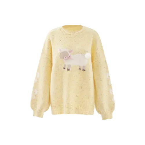 Blovelan Knitwear Women's Cream Yellow