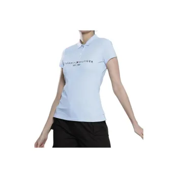 Tommy Hilfiger Polo Shirt Women's Light Blue