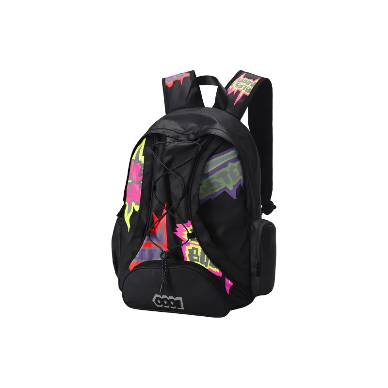COEXISTENCE Polyester Backpack Unisex Black-1