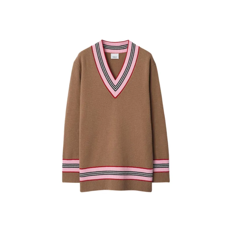 Burberry Cashmere Sweater Women's Camel-0