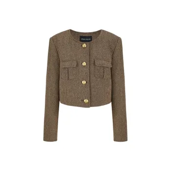 URBAN REVIVO Jackets Women's Brown