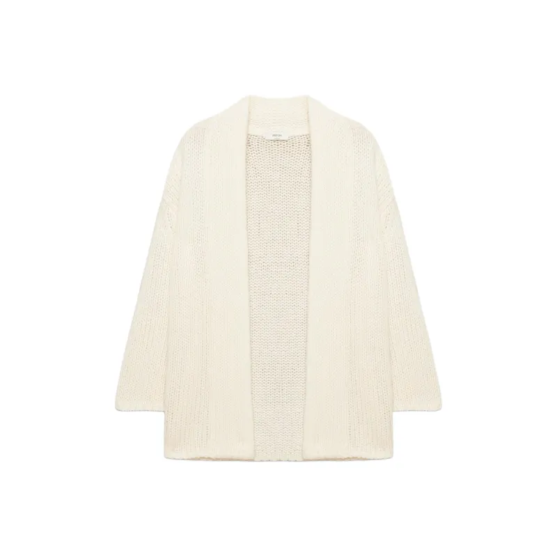 ARITZIA Cashmere Oversized Open-Front Cardigan Cashmere Sweater Women's Whisper White-0