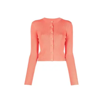LAUREN RALPH LAUREN Button up Rib knit Cardigan