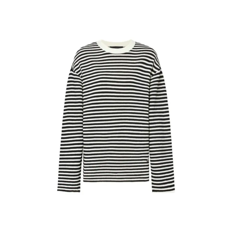 MOCO Knitwear Women's White Black-0
