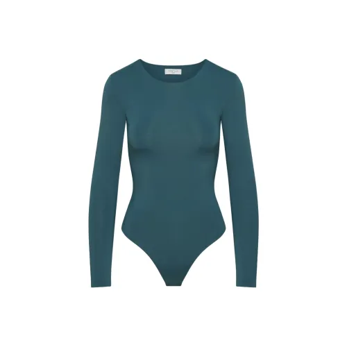 ARITZIA Contour Crew Longsleeve Bodysuit Bodysuits Women's Tourmaline Teal/Beryl Blue/Green
