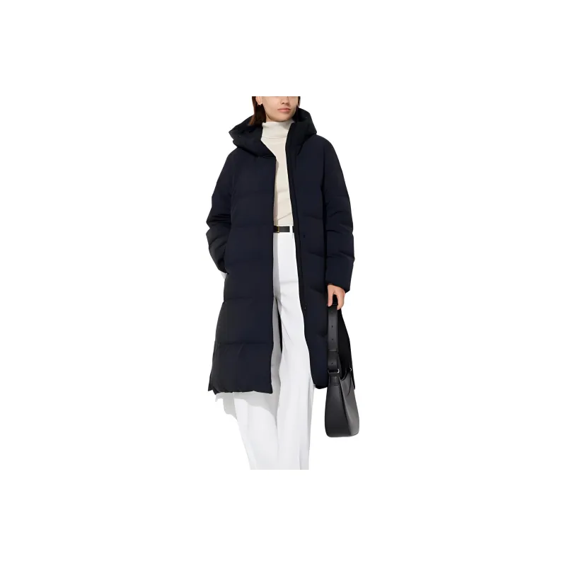 UNIQLO Down Jacket Women's Navy Blue-0