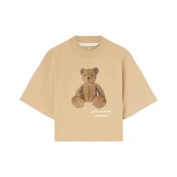 PALM ANGELS Bear In Mind Cropped T Shirt
