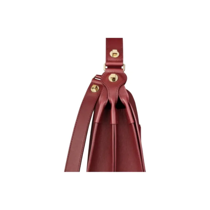 CARTIER CARNASSIÈRE Calfskin Crossbody Bag, Shoulder Bag Medium Size Women's Burgundy-4