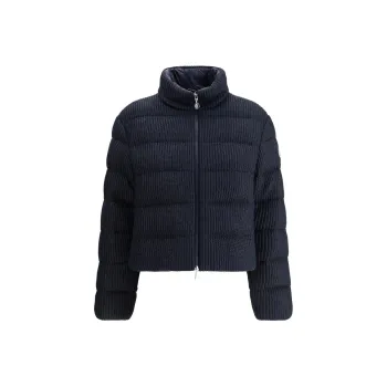 Moncler Thoiry Sparkly Down Puffer Jacket 'Navy'