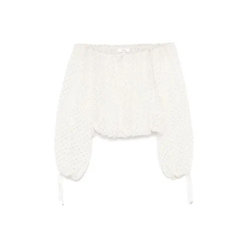Chloé Gathered Off The Shoulder Top
