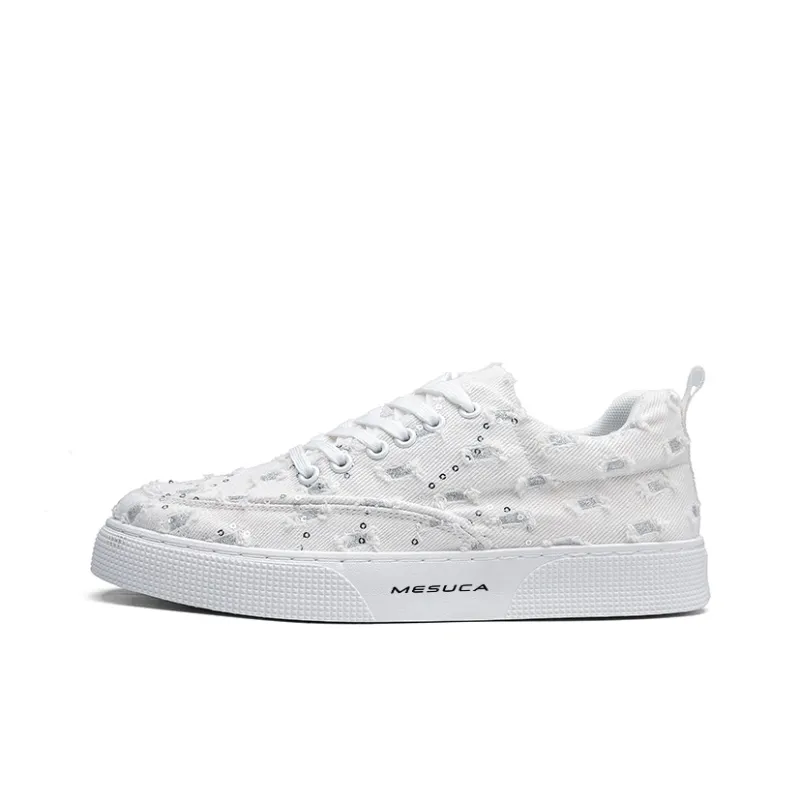 MESUCA Canvas Shoes Men Low Top-8