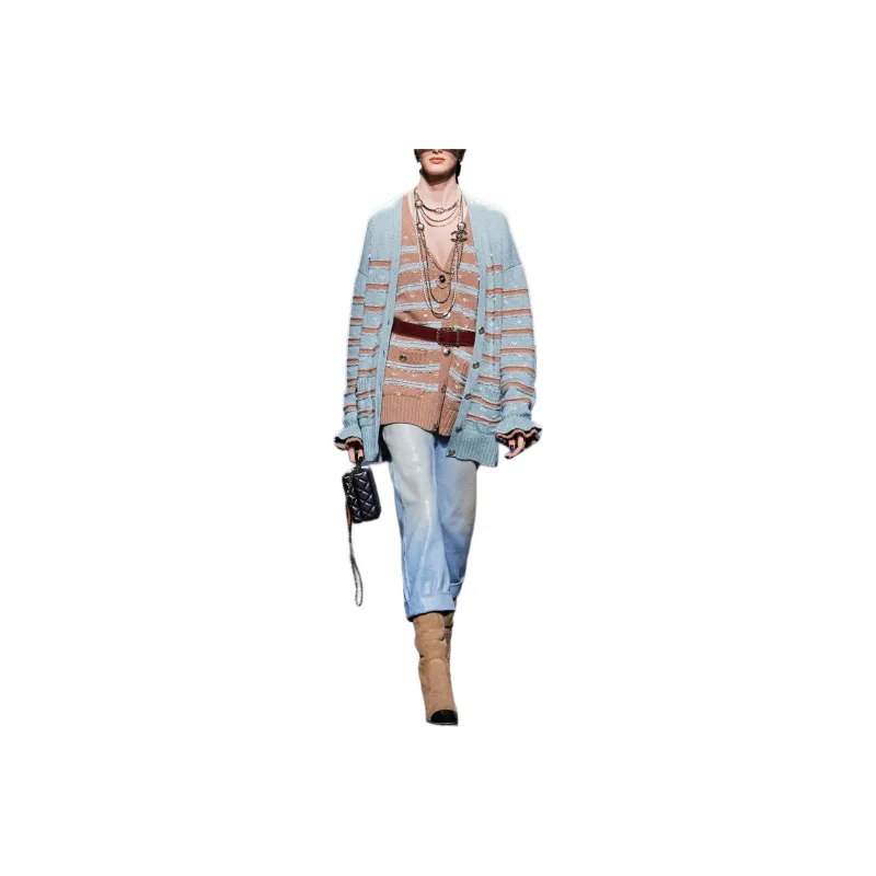 CHANEL Knitwear Women's Light Blue-0