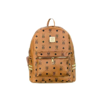 Versman PU Backpack Unisex Brown/White/Pink