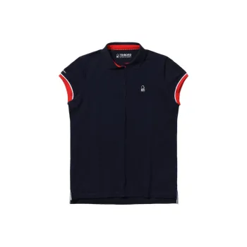 DECATHLON 100 Series Polo Shirt Women's Black