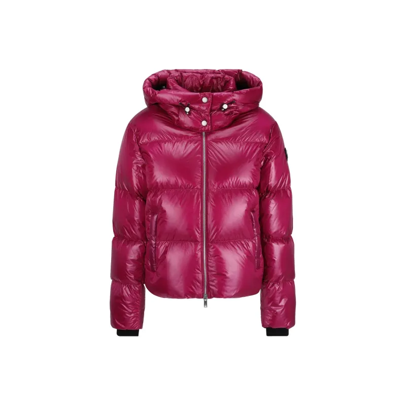 Moose Knuckles Logo Patch Zip Up Puffer Jacket-0