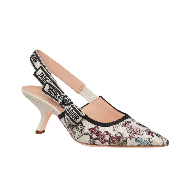 DIOR J'Adior Irregular Heel High Heels 6.5cm Women's White-2