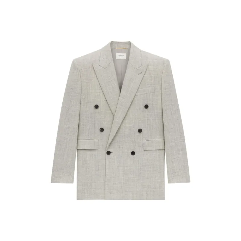 SAINT LAURENT Wool silk Blazer-0