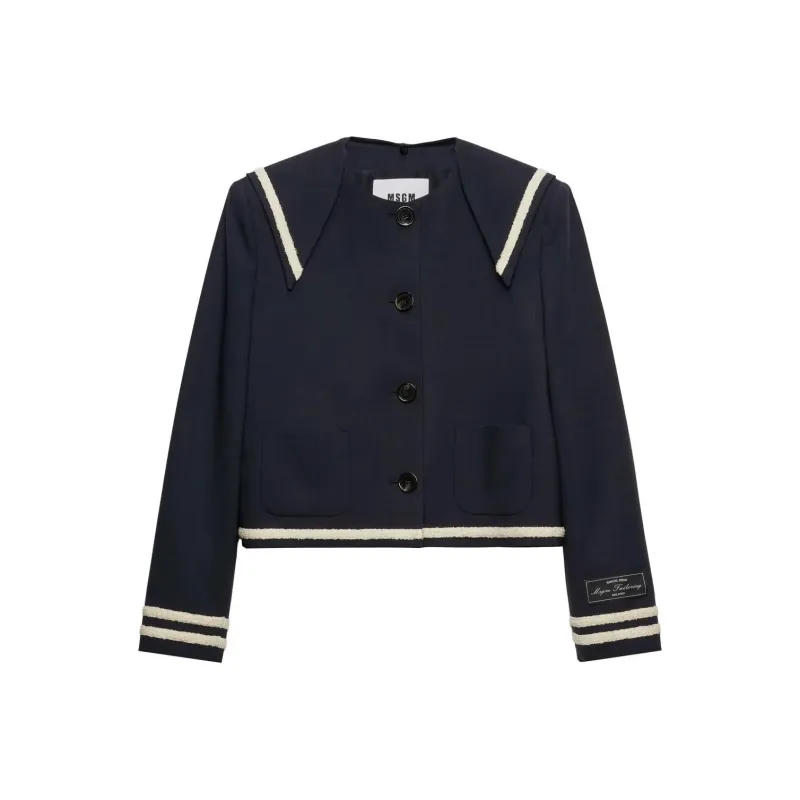MSGM Contrasting trim Jacket-0