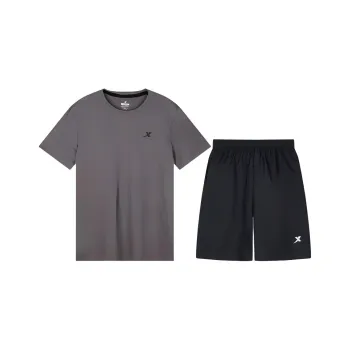 XTEP Casual Sportswear Men's Oyster Gray+Black