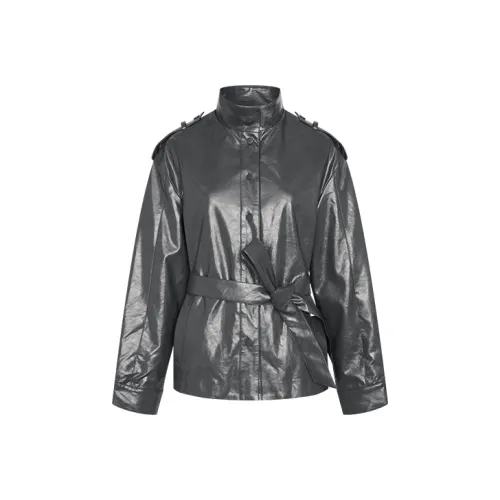 URBAN REVIVO Jackets Women's Cool Gray