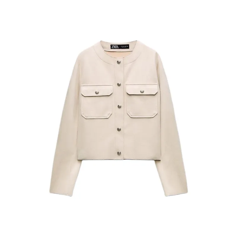 ZARA Jackets Coats Women's Light Camel-0