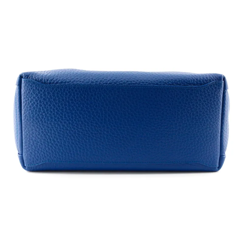 Furla Regina Genuine Leather Tote Bag, Shopping Bag, Shoulder Bag, Handbag Large Size Women's Blue-3