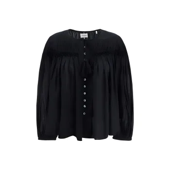 ISABEL MARANT ETOILE Pleat Detailed Buttoned Blouse