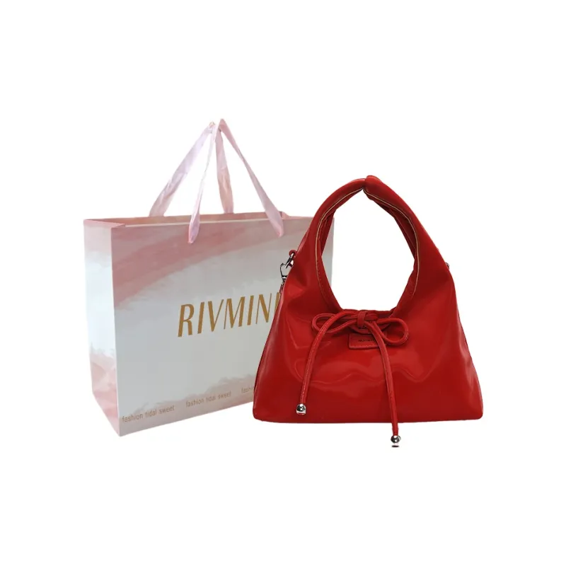 RIVMIND PU One Shoulder Handbag Women's Beige/Yellow/Silver/Yellow/Red/Black-18