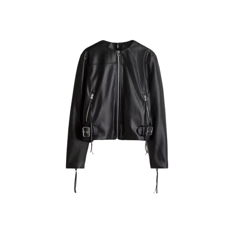 H&M Jackets Coats Women's Black-0