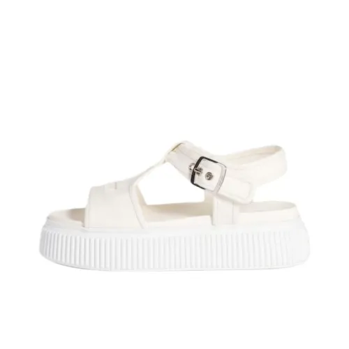 MIU MIU One Strap Sandals Women's White