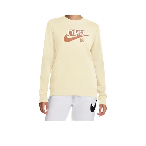 Nike Swoosh 'Coconut Milk/Amber Brown/White' Sweatshirt