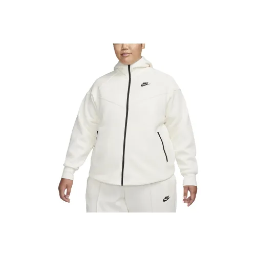 Nike Sportswear Tech Fleece Windrunner Jackets Coats Women's Light Ivory White