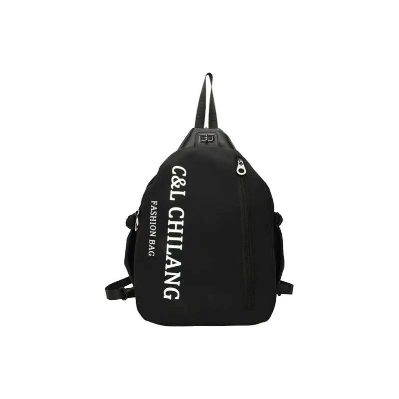 GEERDUN Nylon Fabric Backpack Unisex Dark Green, Black, Pink, Khaki, Light Green-6