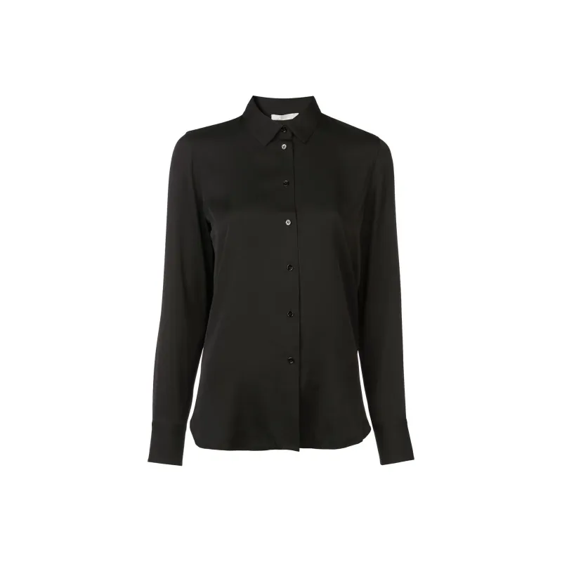 VINCE Classic Silk Shirt-0