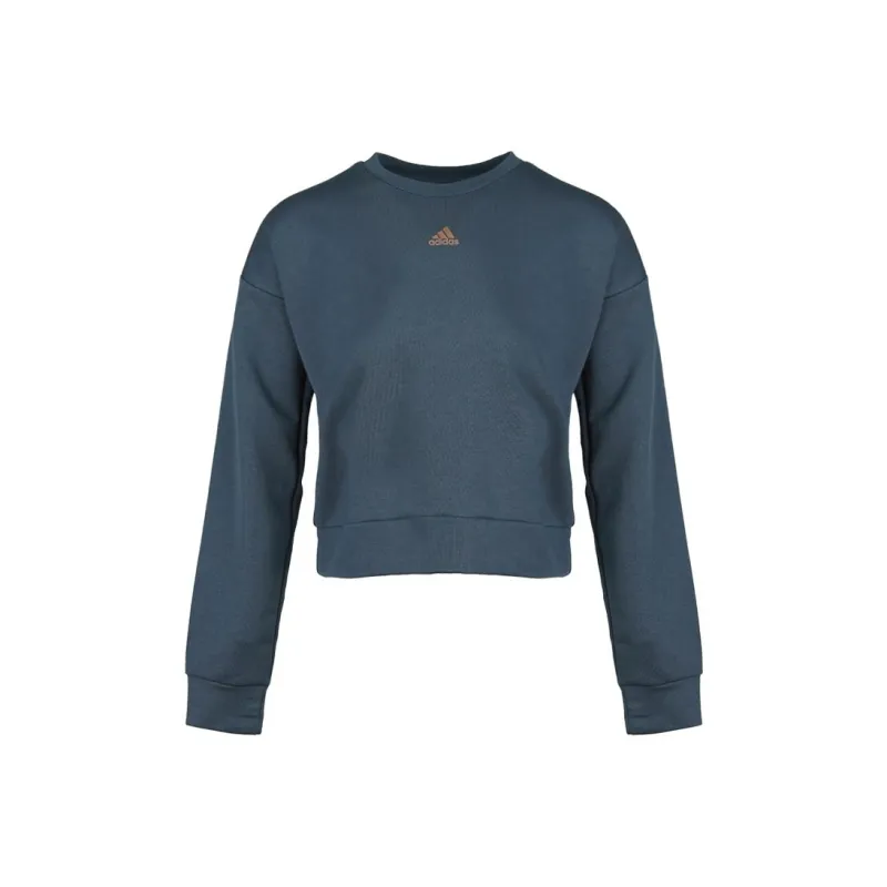 Adidas W U 4 U CREW Sweatshirt Women's Gray Blue-0