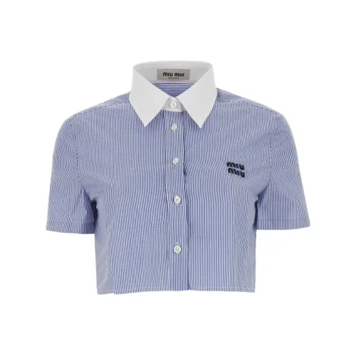 MIU MIU SS24 Shirt Women's Blue