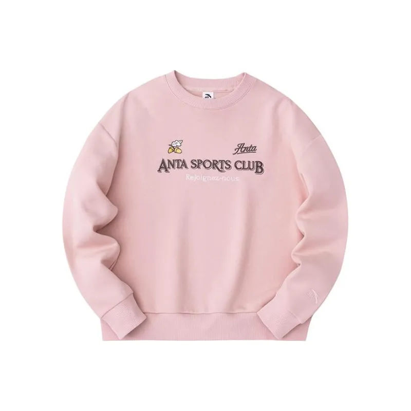 Anta Life Collection Sports Life Collection Sweatshirt Women's Beige Sand Pink-0