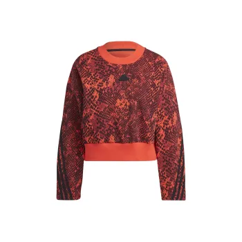Adidas Future Icons 3-Stripes Sweatshirt Sweatshirt Women's Red