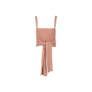 Chloé Front Tie Cropped Tank Top
