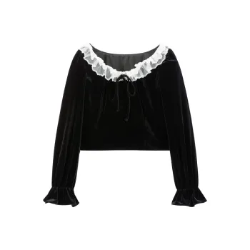 LEDIN Chiffon Shirt Women's Raven